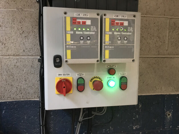 Anti-freeze reclamation control panels installed at the Caterpillar generator factory, Larne