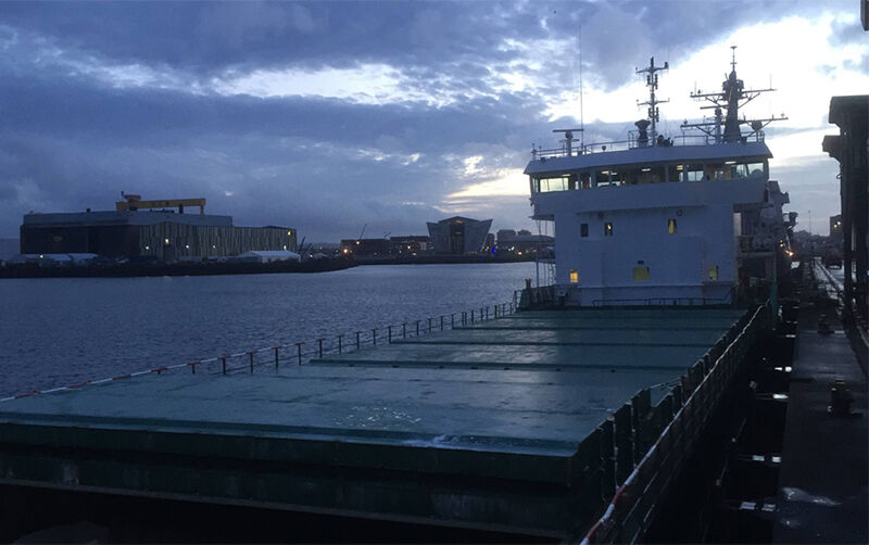 Lagan Cement: Discharging Cement, December 2016